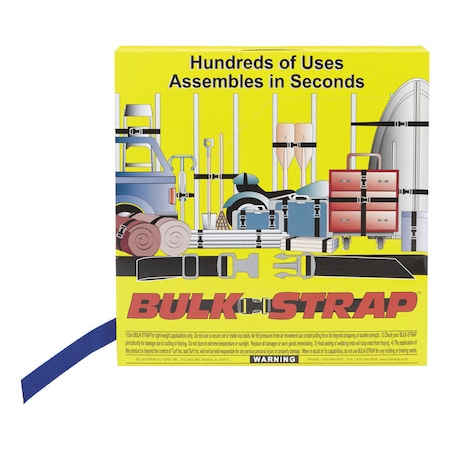 Bulk-Strap Bulk-Strap 1 in. W X 300 ft. L Blue Webbing 200 lb 1 pk 1001B